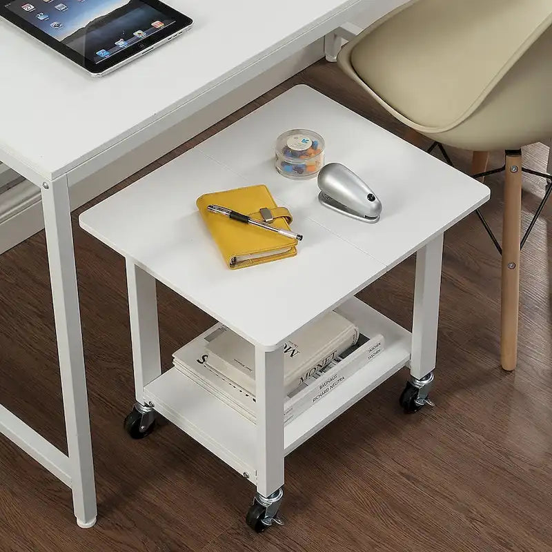 Chariot support pour imprimante sous-table à deux niveaux (avec roulettes verrouillables)
