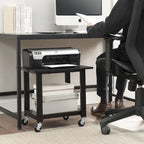 Chariot support pour imprimante sous-table à deux niveaux (avec roulettes verrouillables)