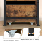 Banc de rangement ottoman avec plateau rabattable et 2 tiroirs