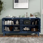 Buffet 4 portes avec façade à panneaux ondulés