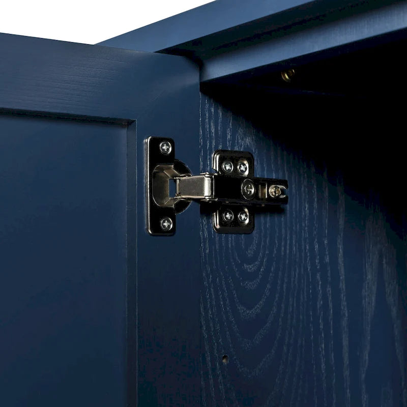 Buffet 4 portes avec façade à panneaux ondulés