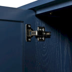Buffet 4 portes avec façade à panneaux ondulés