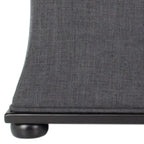 Banc de rangement Gigi en lin crème SAFAVIEH - 36 L x 19 P x 21 H - 36Wx19Dx21H