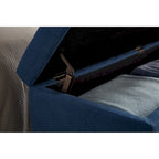 Banc de rangement capitonné de 150 cm