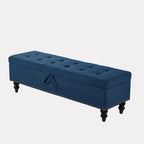 Banc de rangement capitonné de 150 cm