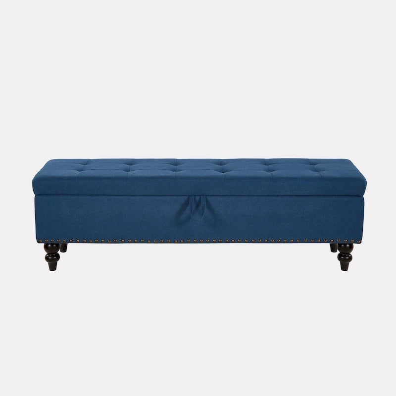 Banc de rangement capitonné de 150 cm