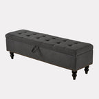 Banc de rangement capitonné de 150 cm