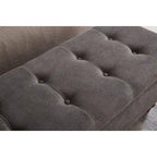 Banc de rangement capitonné de 150 cm