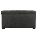 Banc de rangement capitonné à 8 boutons