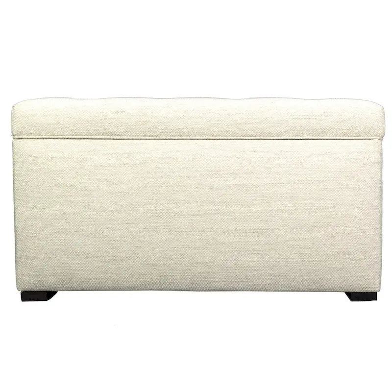 Banc de rangement capitonné à 8 boutons