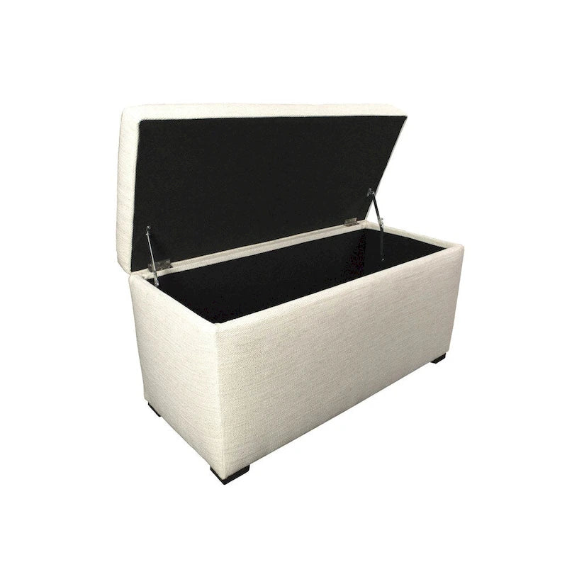 Banc de rangement capitonné à 8 boutons