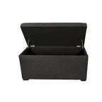 Banc de rangement capitonné à 8 boutons