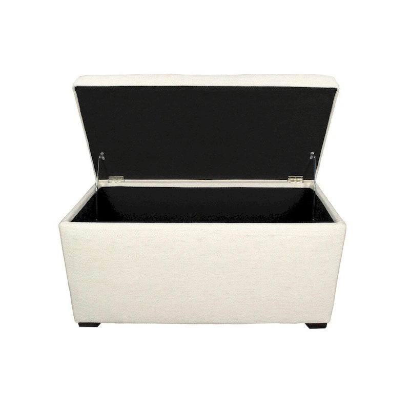 Banc de rangement capitonné à 8 boutons