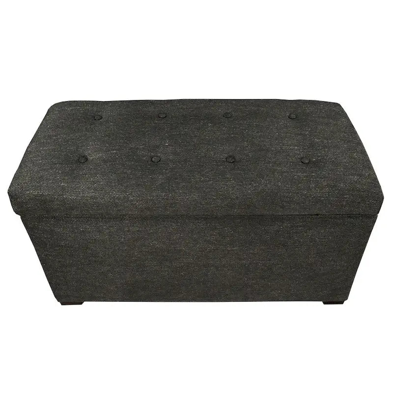 Banc de rangement capitonné à 8 boutons