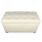 Banc de rangement capitonné à 8 boutons