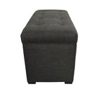 Banc de rangement capitonné à 8 boutons