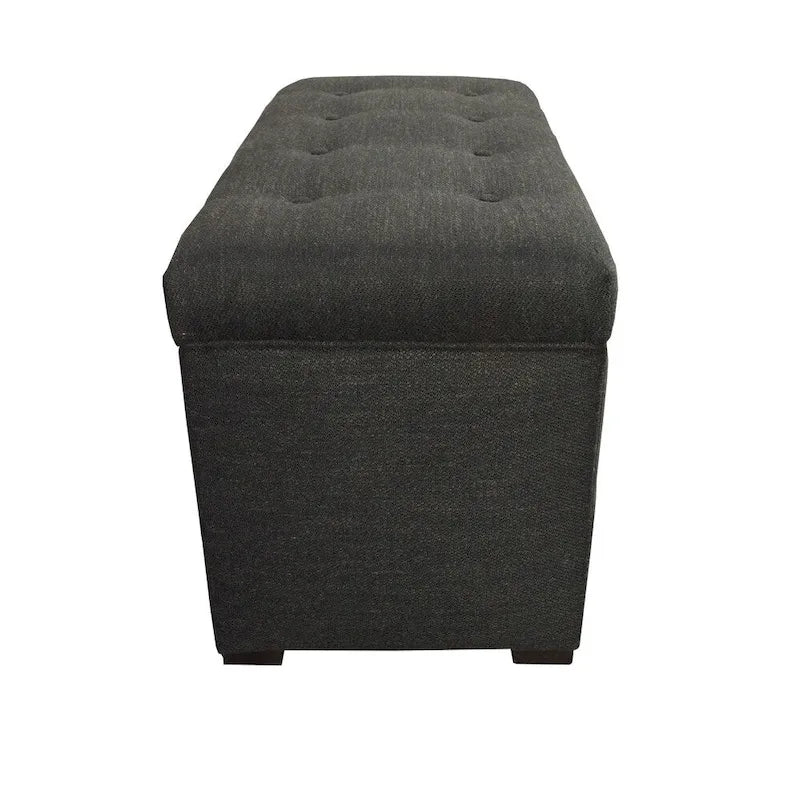 Banc de rangement capitonné à 8 boutons