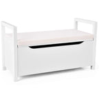 Banc de rangement avec coussin amovible