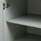 Meuble de rangement de salle de bain avec portes et tiroirs