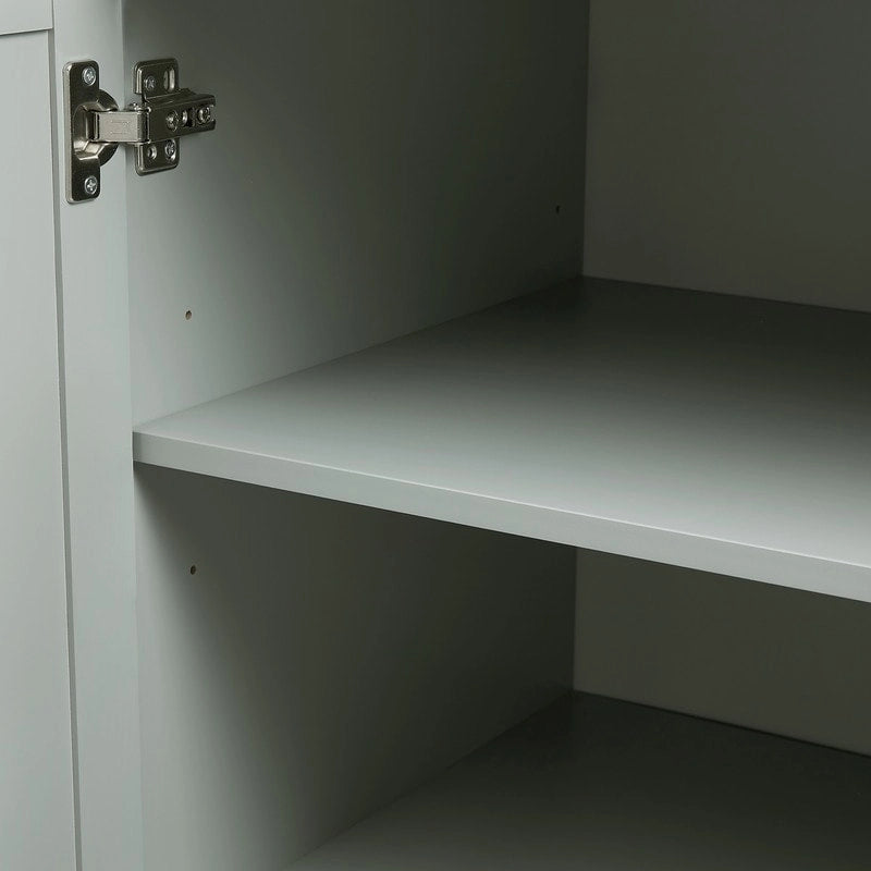 Meuble de rangement de salle de bain avec portes et tiroirs