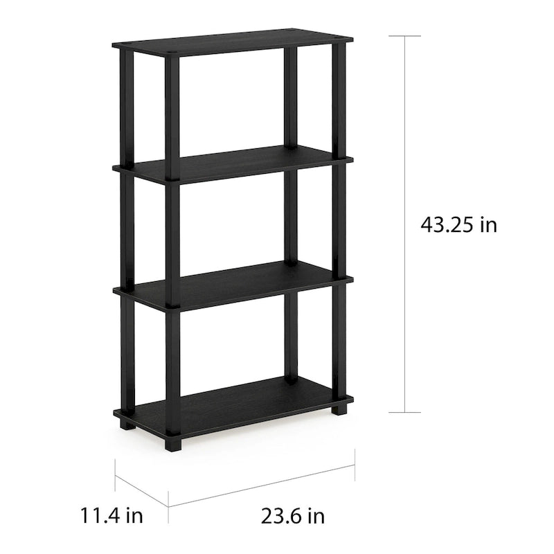 Bibliothèque présentoir compacte à étagères multiples
