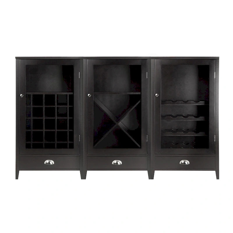 Meuble de bar modulaire 3 pièces – 57,5 x 40 x 101,6 cm (Expresso)