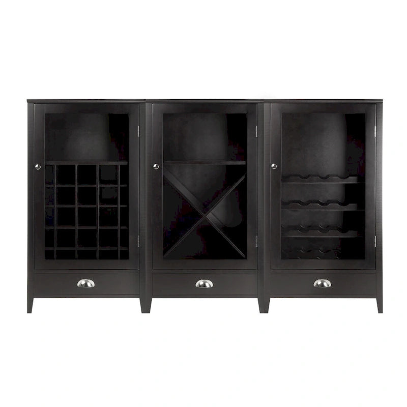 Meuble de bar modulaire 3 pièces – 57,5 x 40 x 101,6 cm (Expresso)