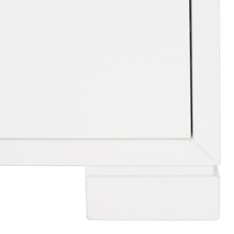 Commode SAFAVIEH Couture Kristien laque blanc/or - 24Lx18Px26H