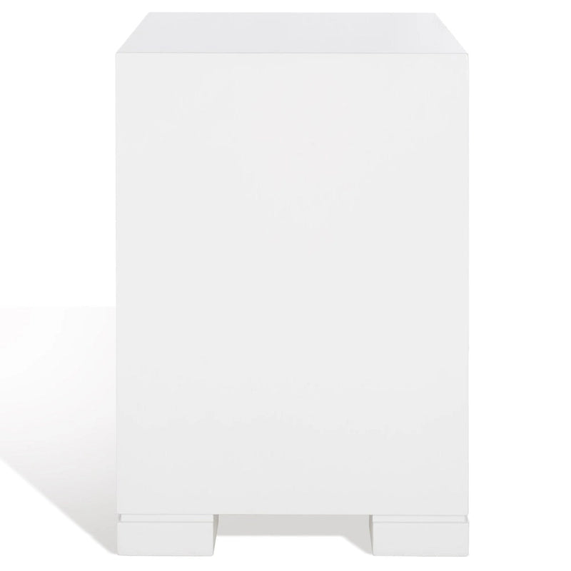 Commode SAFAVIEH Couture Kristien laque blanc/or - 24Lx18Px26H