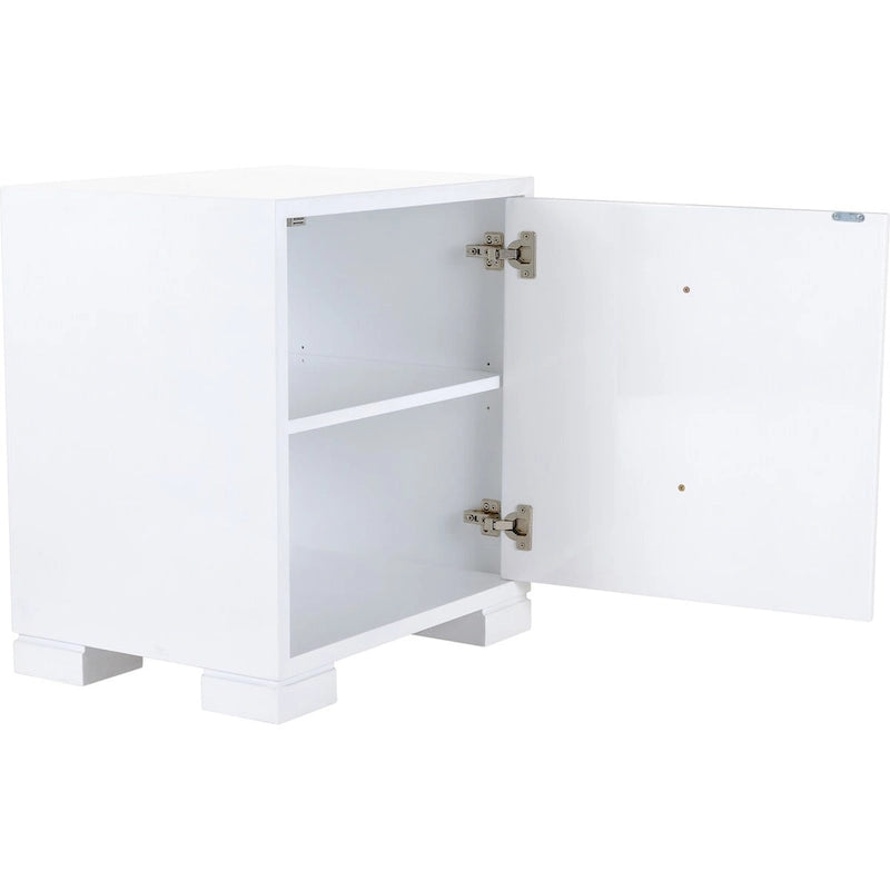 Commode SAFAVIEH Couture Kristien laque blanc/or - 24Lx18Px26H
