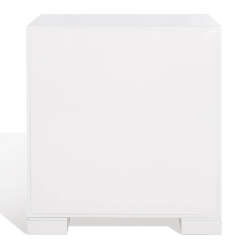 Commode SAFAVIEH Couture Kristien laque blanc/or - 24Lx18Px26H