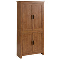 Armoire de cuisine autoportante à 4 portes de 162,5 cm avec 3 étagères réglables