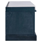 Banc de rangement avec 2 tiroirs et 2 placards, Banc à chaussures avec coussin amovible pour salon, entrée
