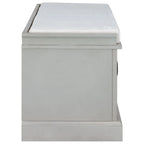 Banc de rangement avec 2 tiroirs et 2 placards, Banc à chaussures avec coussin amovible pour salon, entrée