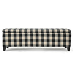 Banc de rangement capitonné avec couvercle relevable