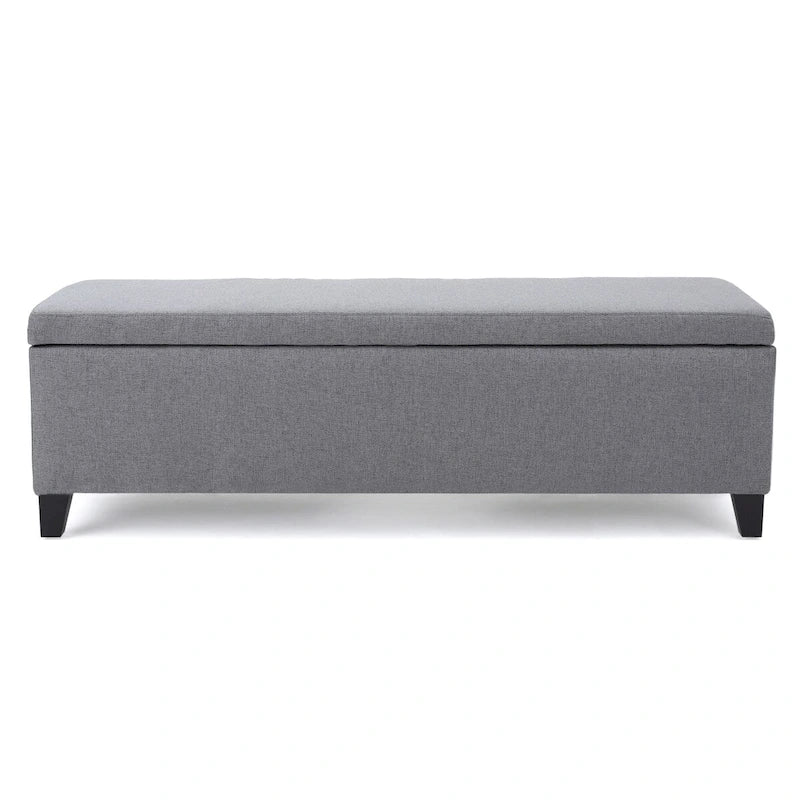 Banc de rangement capitonné avec couvercle relevable