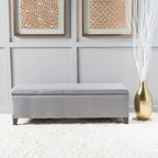 Banc de rangement capitonné avec couvercle relevable