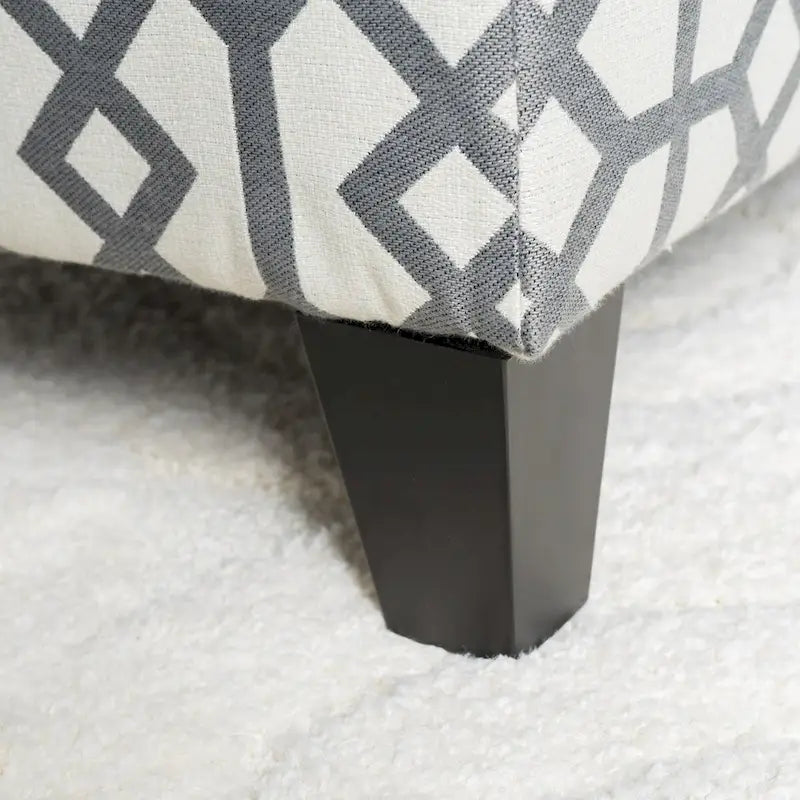 Banc de rangement capitonné avec couvercle relevable