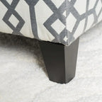 Banc de rangement capitonné avec couvercle relevable