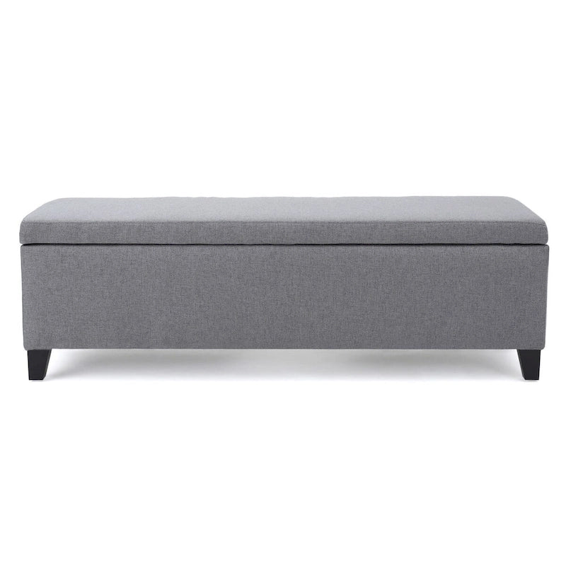 Banc de rangement capitonné avec couvercle relevable