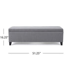 Banc de rangement capitonné avec couvercle relevable