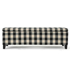 Banc de rangement capitonné avec couvercle relevable