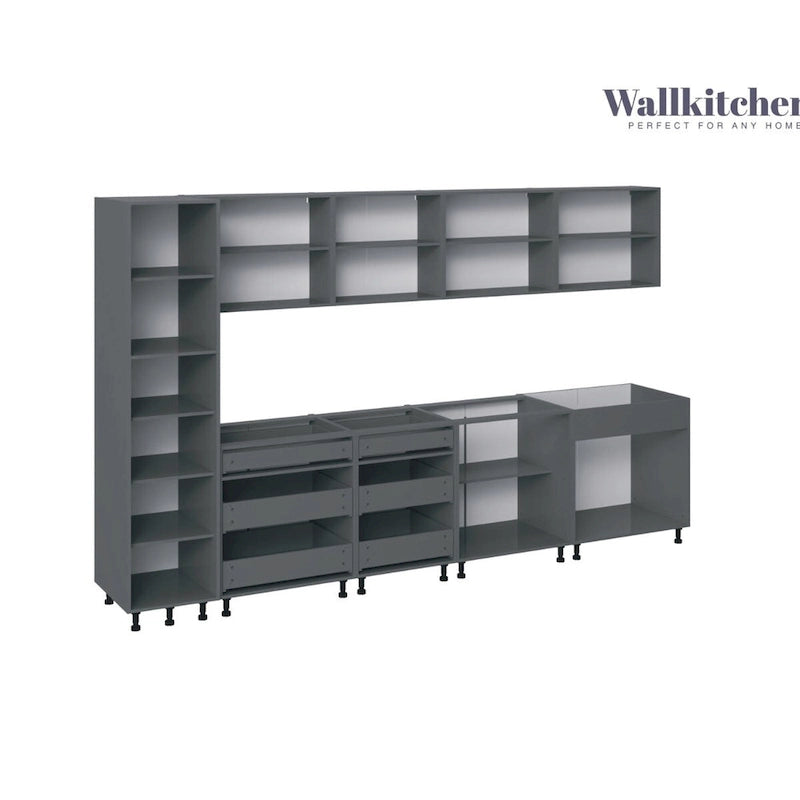Ensemble de meubles de cuisine modernes – 3,35 m de large, 135x24