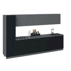 Ensemble de meubles de cuisine modernes – 3,35 m de large, 135x24