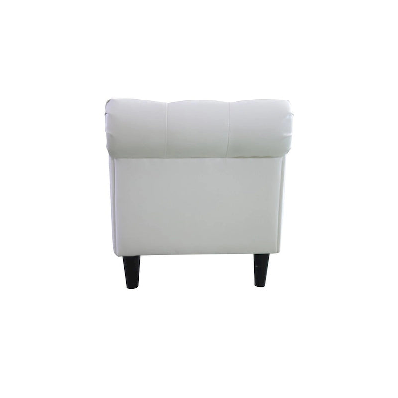 Banc coffre ottoman avec accoudoirs, cuir PU, capitonné, 160 cm