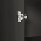 Bahut de rangement incurvé avec 4 portes et étagères réglables