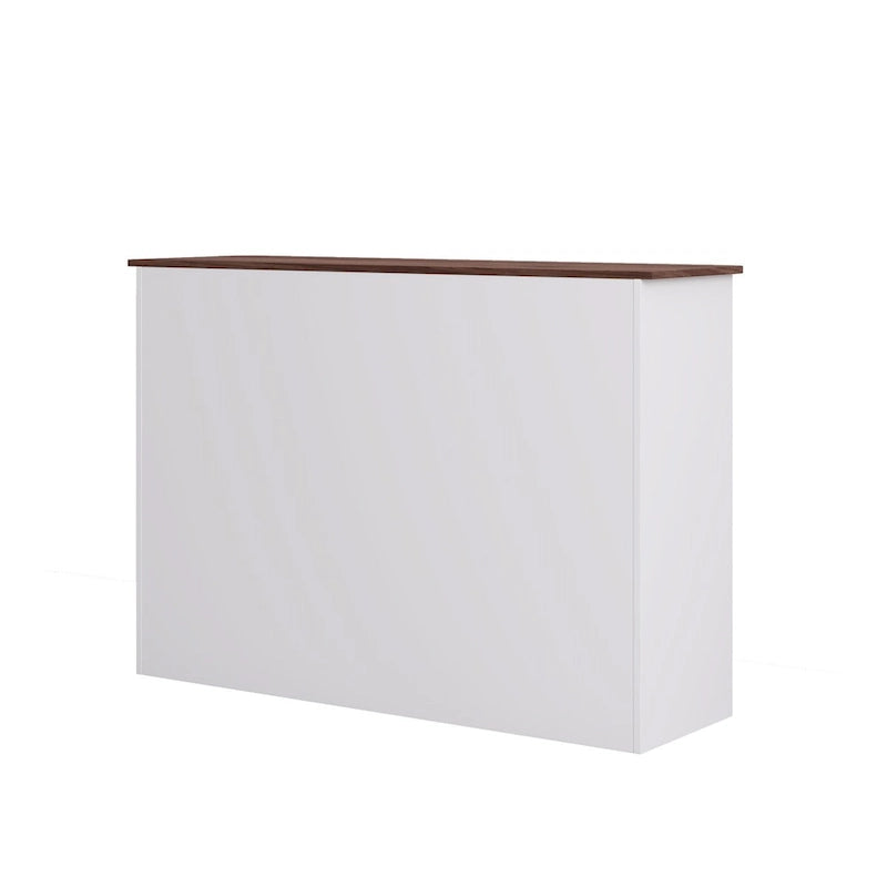 Buffet de salle à manger avec 2 tiroirs et 4 portes, 120 cm de large, blanc