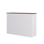 Buffet de salle à manger avec 2 tiroirs et 4 portes, 120 cm de large, blanc