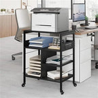Support d'Imprimante de Bureau avec Station de Recharge - 32,5 x 18,25 x 5 Pouces