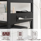 Support d'Imprimante de Bureau avec Station de Recharge - 32,5 x 18,25 x 5 Pouces